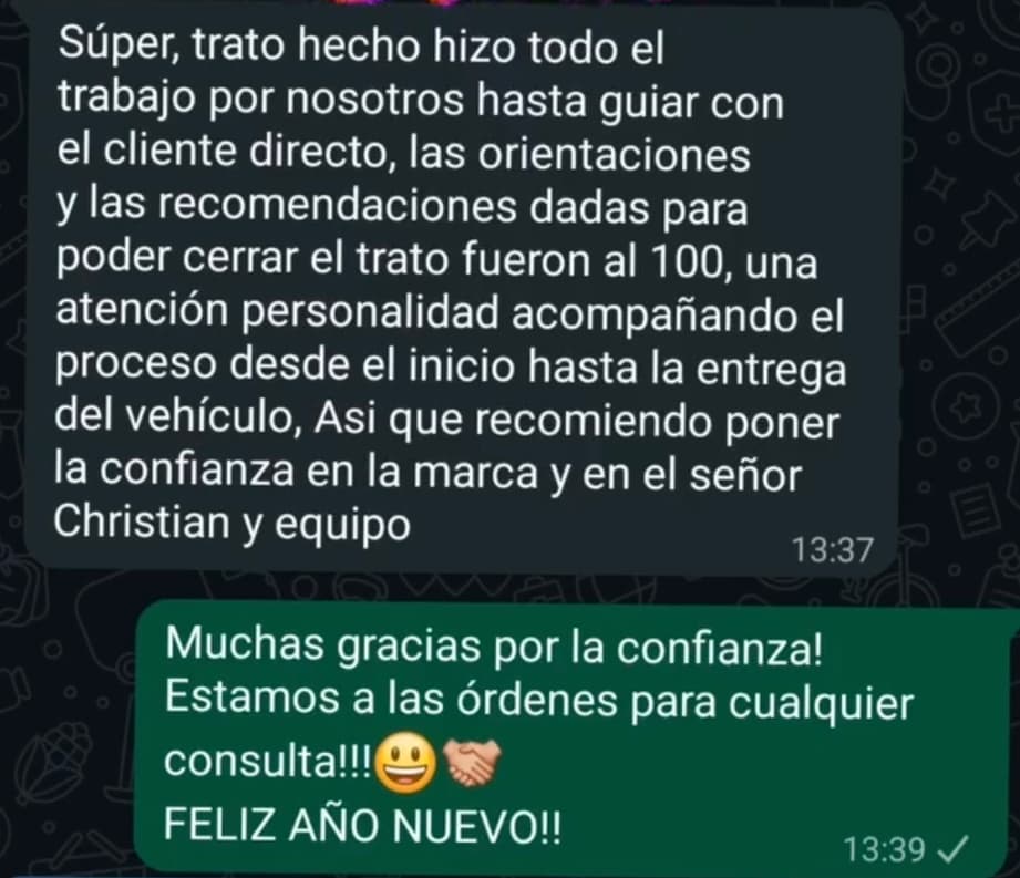 Testimonio real de un vendedor vía WhatsApp 5