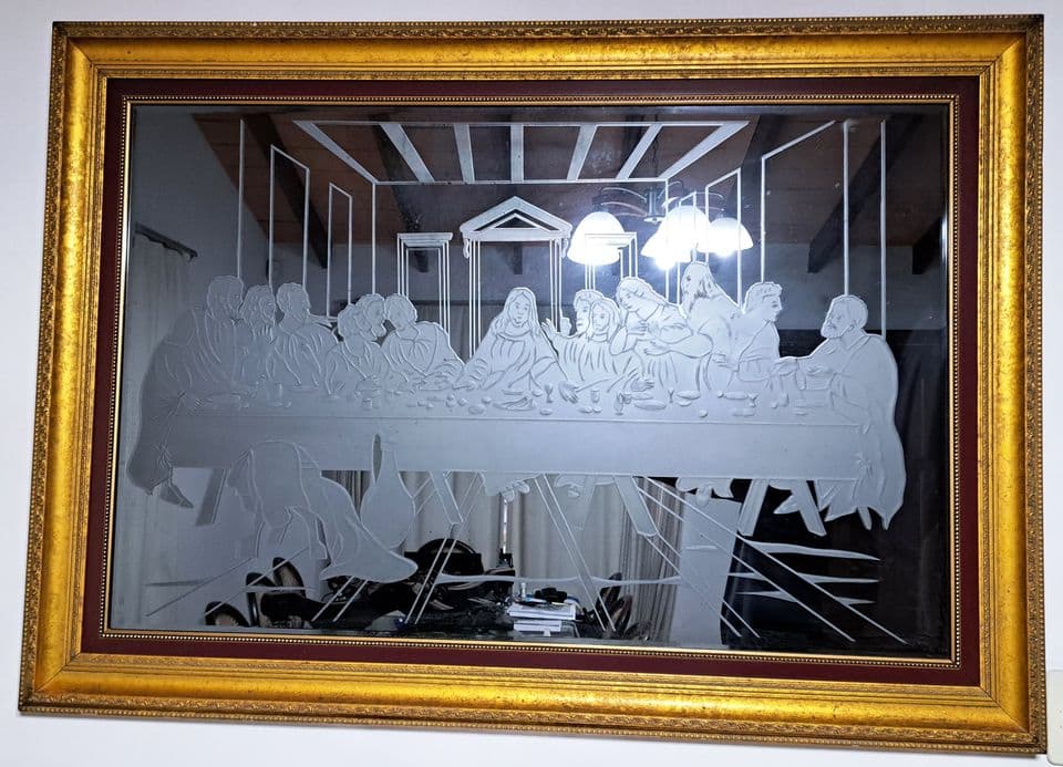 Cuadro "Última Cena" en Vidrio