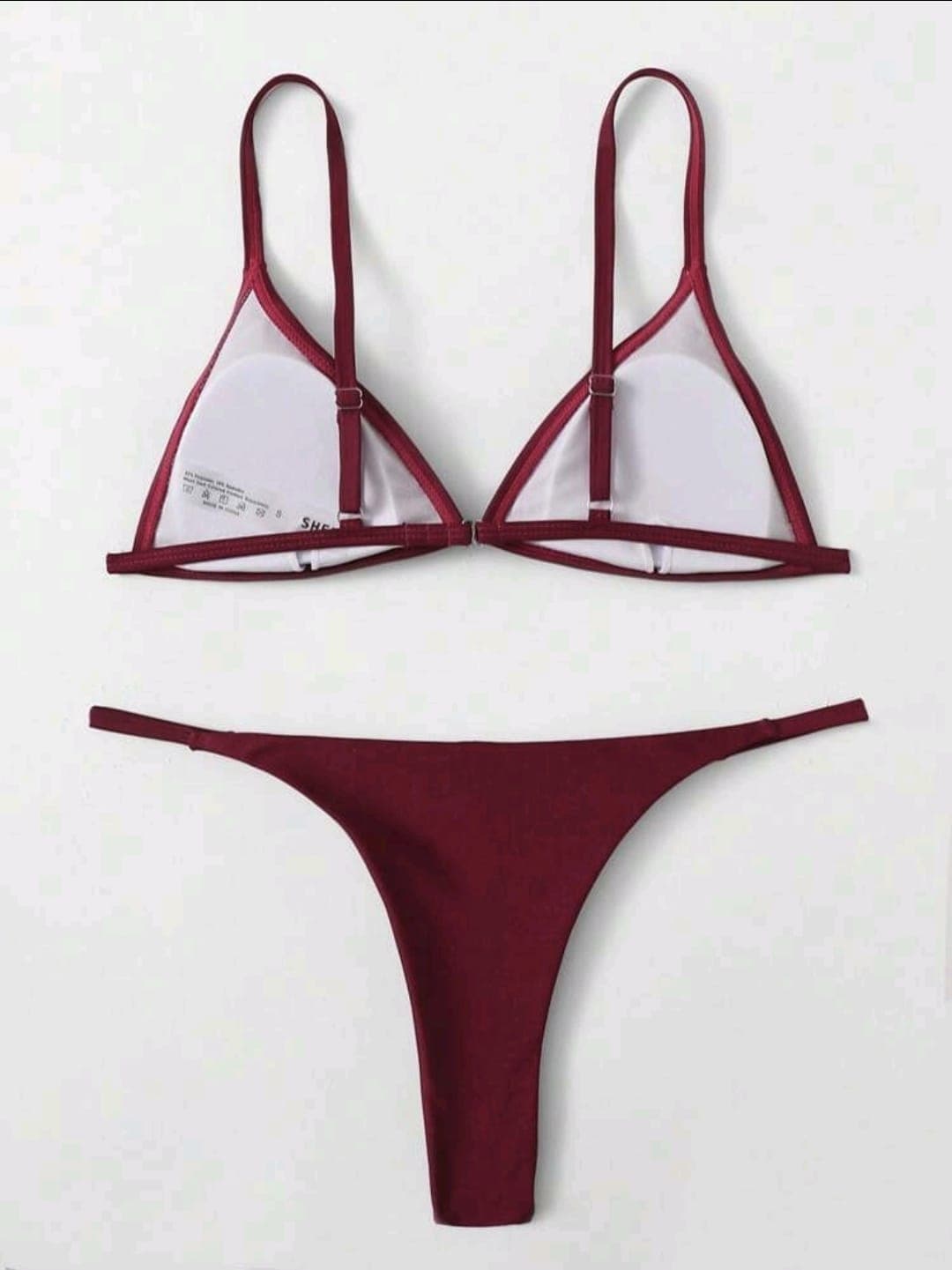 Bikini nuevo color bordo