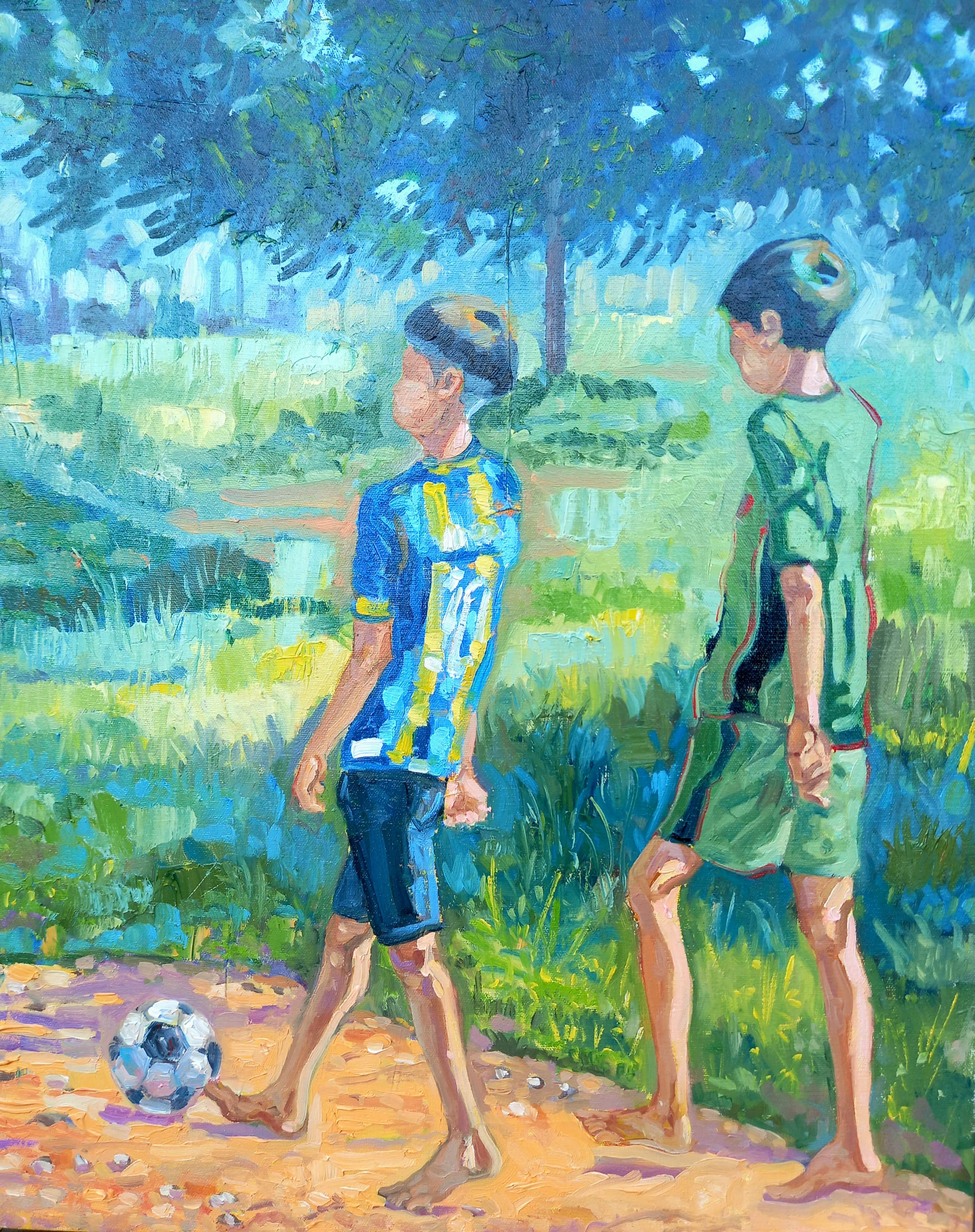 Pieza única. Óleo sobre lienzo.