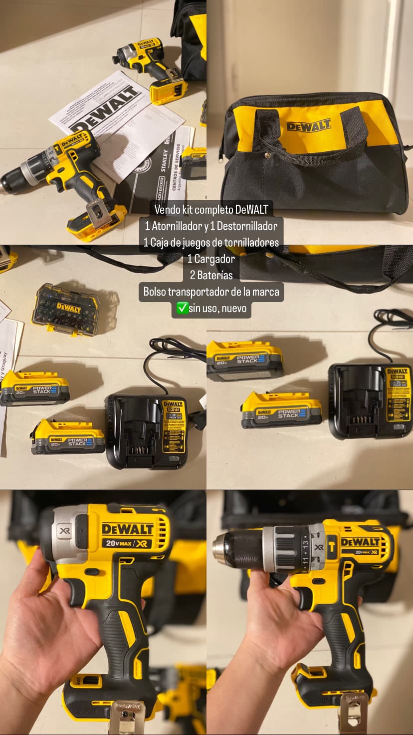 Kit DEWALT ATORNILLADOR Y TALADRO