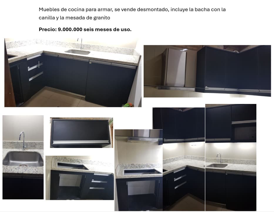 Mueble de cocina para armar