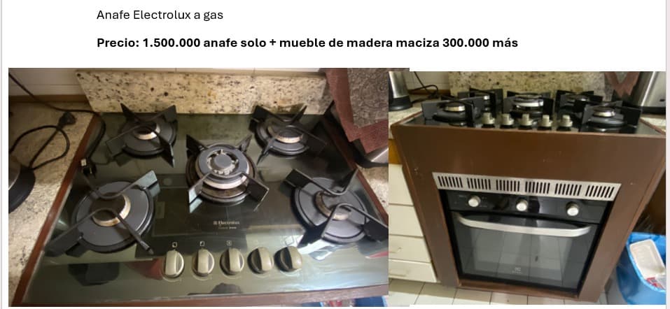 Anafe Electrolux a gas