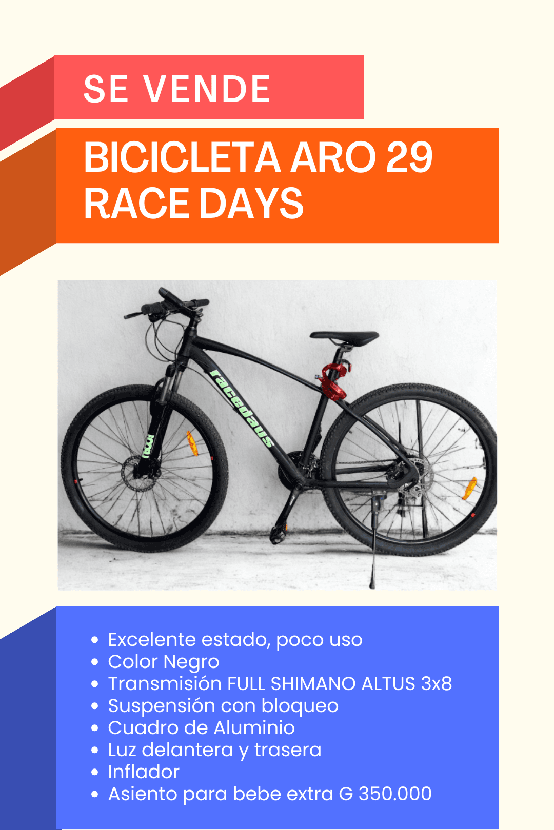 Bicicleta Racedays