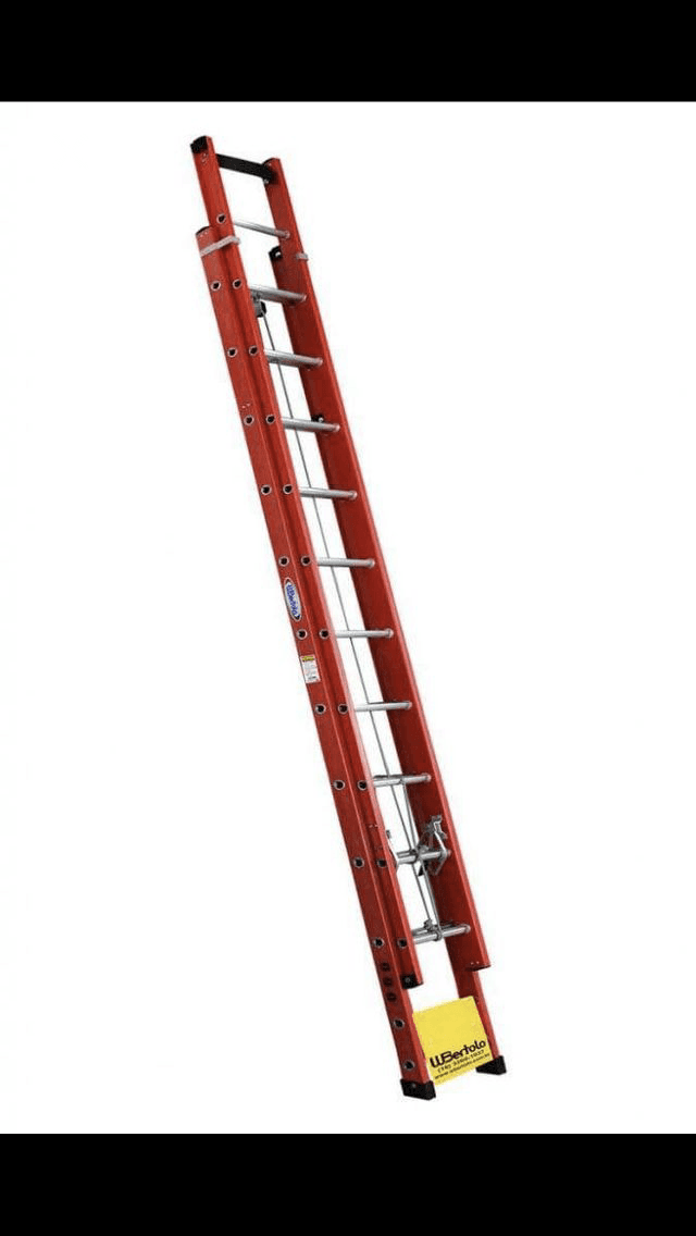 💥Escalera de fibra de vidrio p/ trabajos eléctricos 💥🪜✅