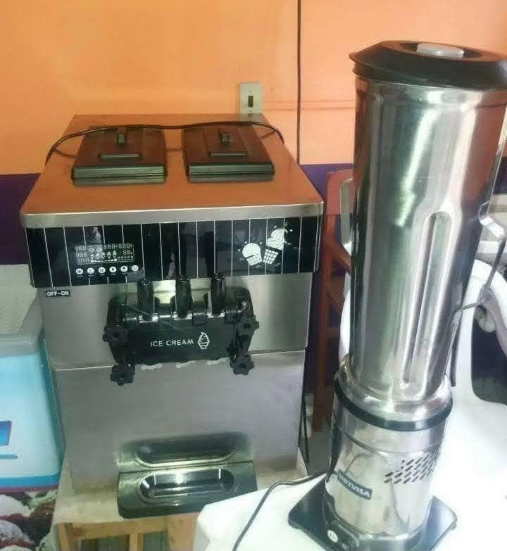 Máquina para hacer helado soft más licuadora industrial de 10 litros
